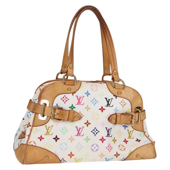 LOUIS VUITTON Monogram Multicolor Claudia Hand Bag White M40193 - Picture 1 of 16